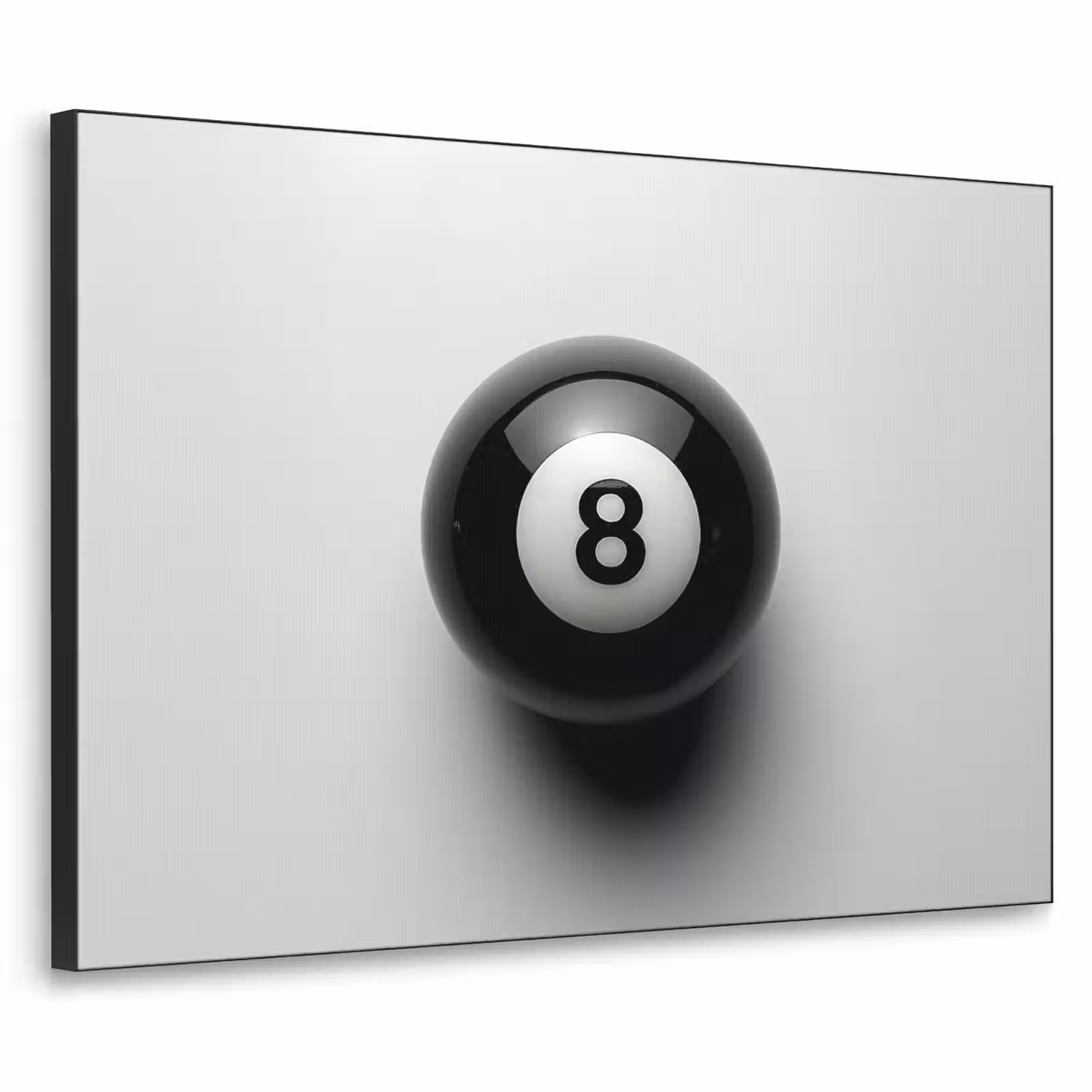 Art Frame - Biljartbal - Getal - Acht - Wit — 1