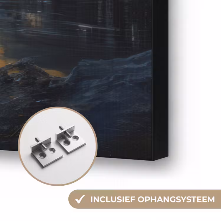 Art Frame - Berglandschap met Gouden Zonsondergang — 6