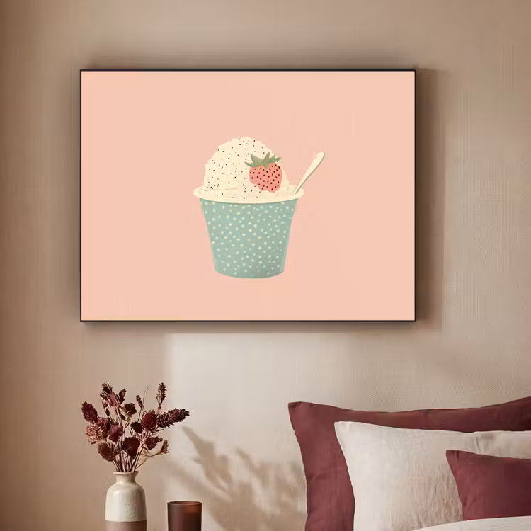 Art Frame - Bakje - Ijs - Aardbei - Roze — 3