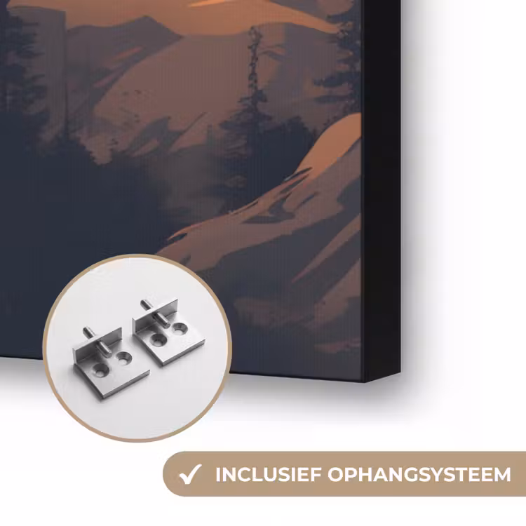 Art Frame - Beren - Bomen - Landschap - Zonsondergang — 6