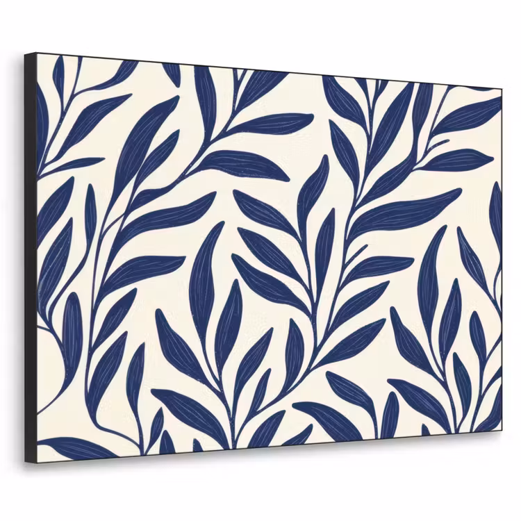 Art Frame - Bladeren - Klimop - Donkerblauw — 1