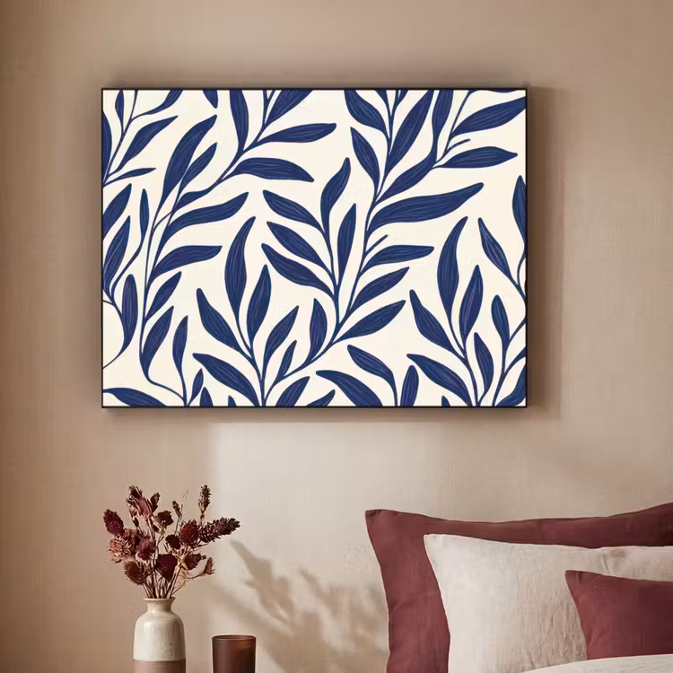 Art Frame - Bladeren - Klimop - Donkerblauw — 3