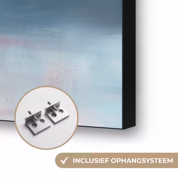 Art Frame - Abstract Landschap Roze Lichtblauw — 6