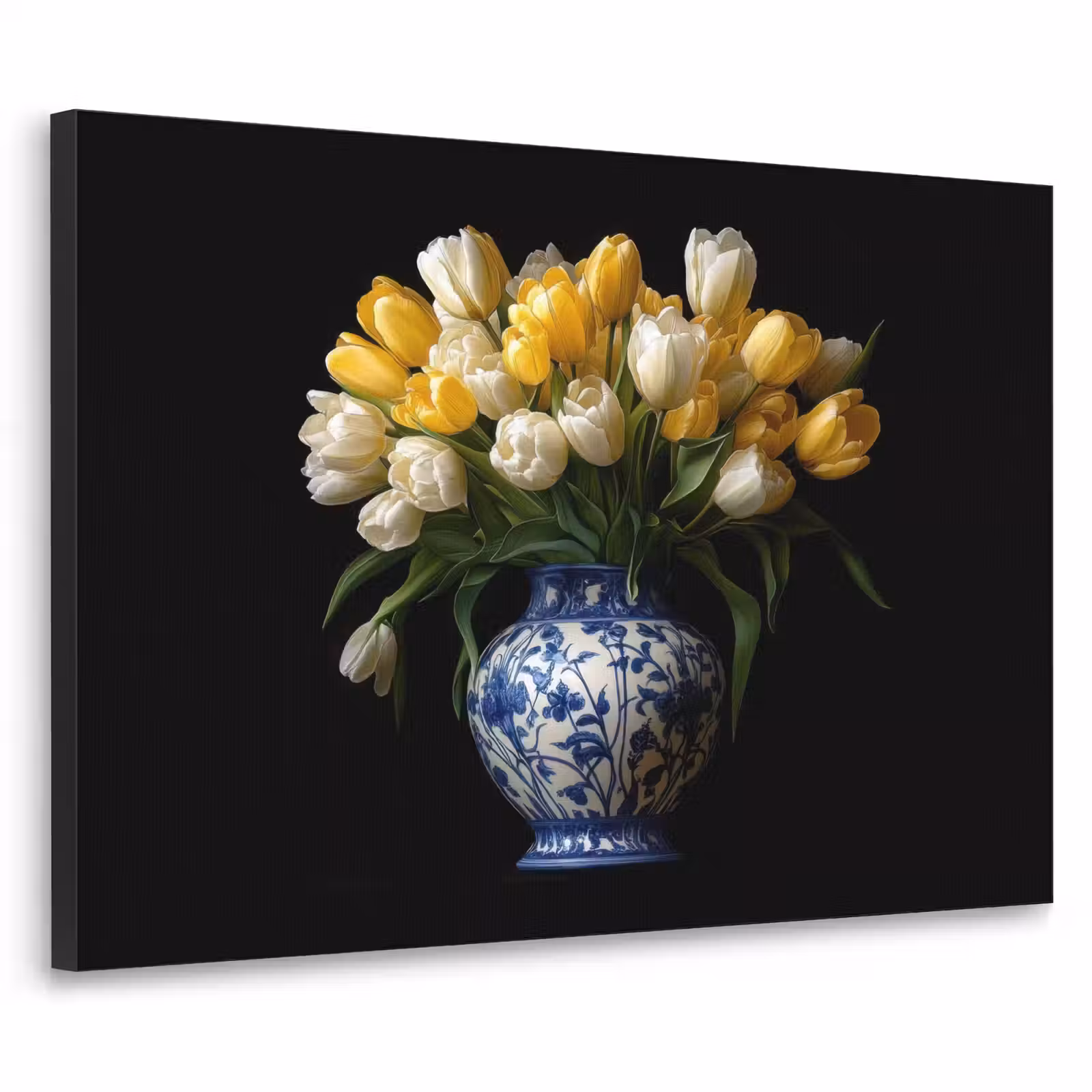 Art Frame - Geel - Tulpen - Vaas - Bloemen — 1