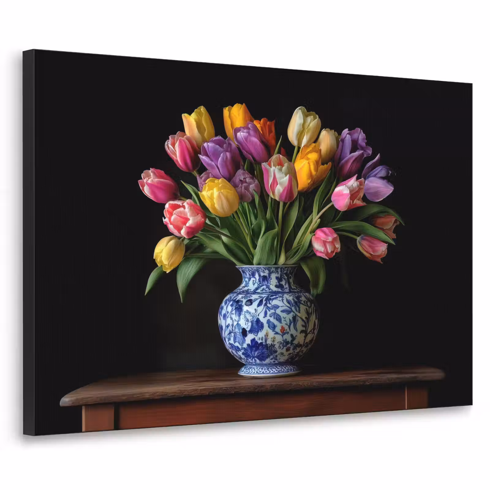 Art Frame - Tulpen - Kleuren - Hout - Vaas — 1