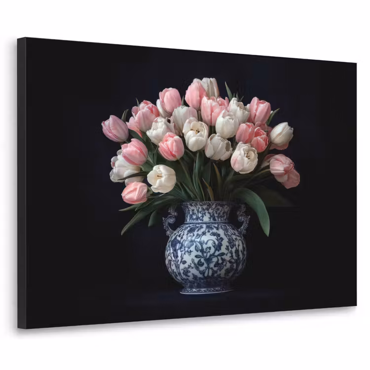 Art Frame - Bloemen - Roze - Tulpen - Vaas — 1