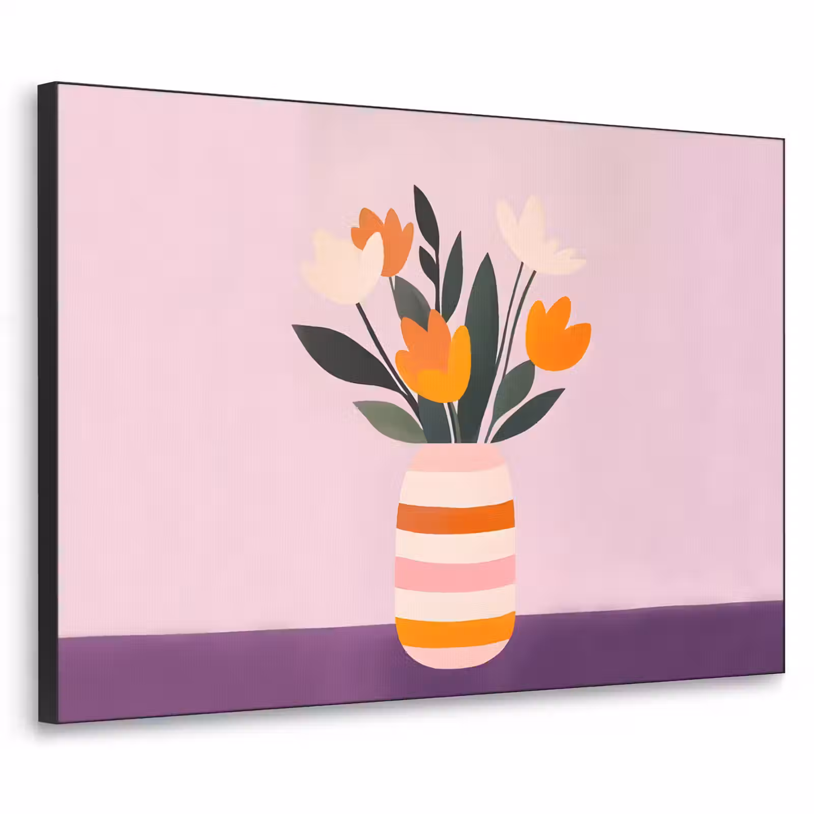 Art Frame - Tulpen - Vaas - Strepen - Paars — 1