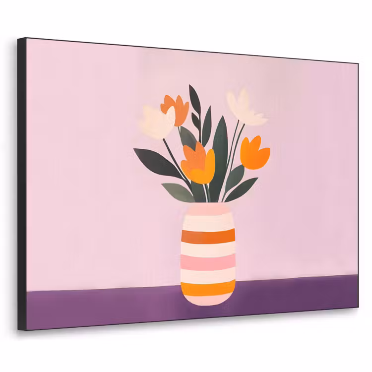 Art Frame - Tulpen - Vaas - Strepen - Paars — 1