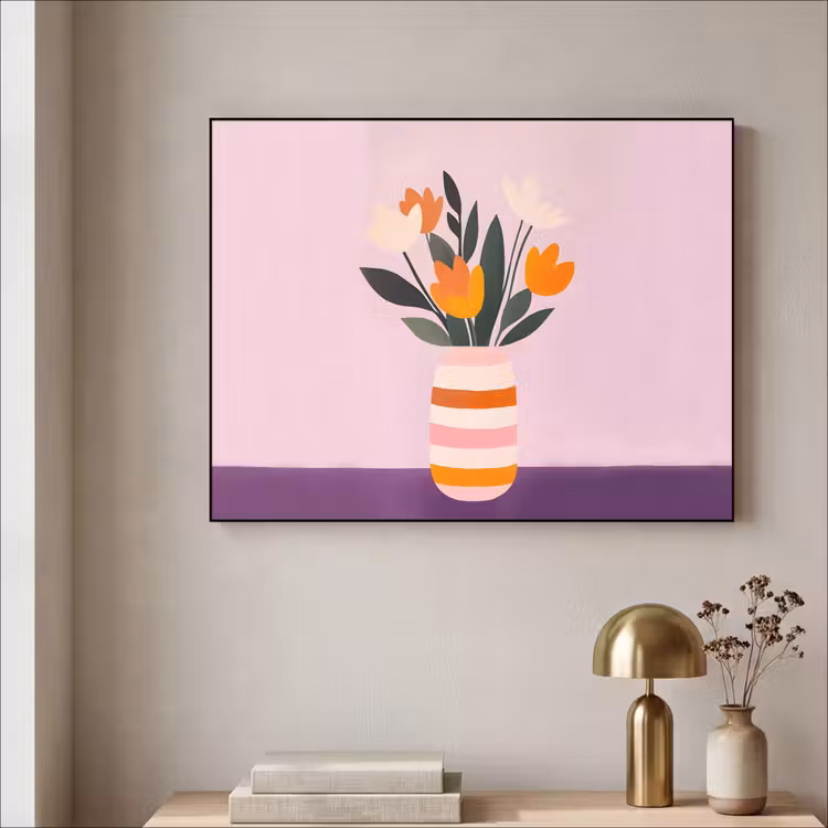 Art Frame - Tulpen - Vaas - Strepen - Paars — 5