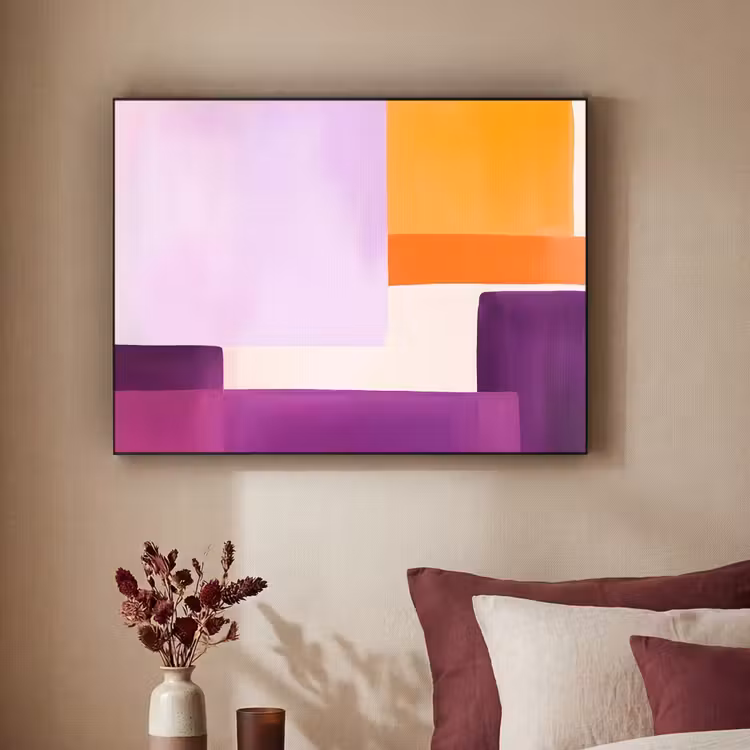 Art Frame - Vlakken - Abstract - Rechthoekig - Oranje — 3