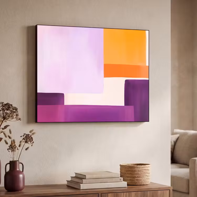 Art Frame - Vlakken - Abstract - Rechthoekig - Oranje — 7
