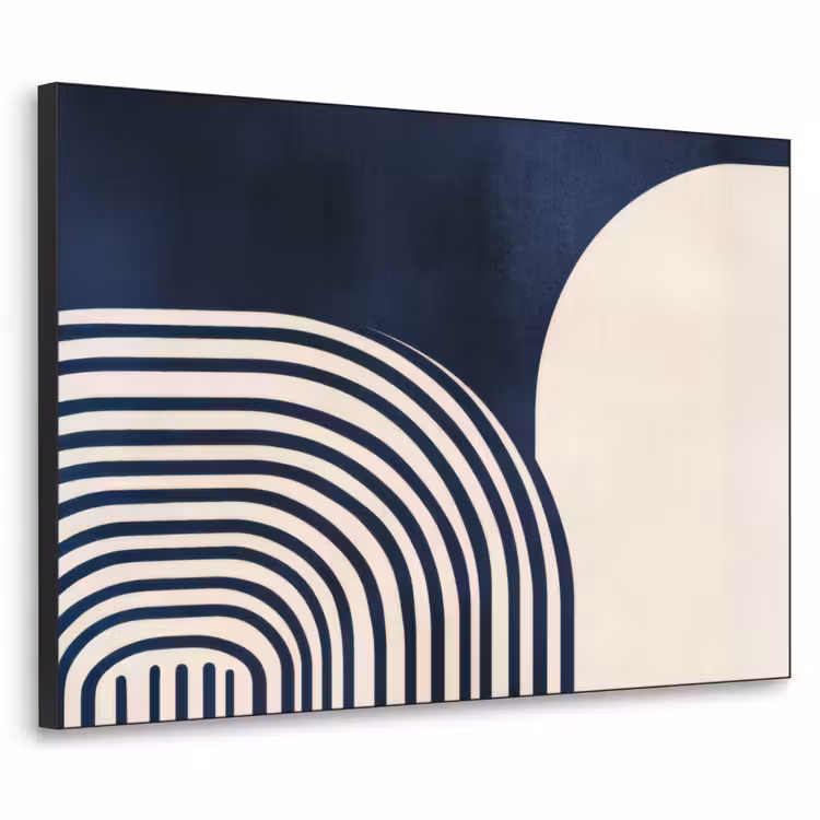 Art Frame - Donkerblauw - Abstract - Lijnen — 1