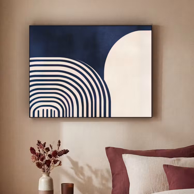 Art Frame - Donkerblauw - Abstract - Lijnen — 3
