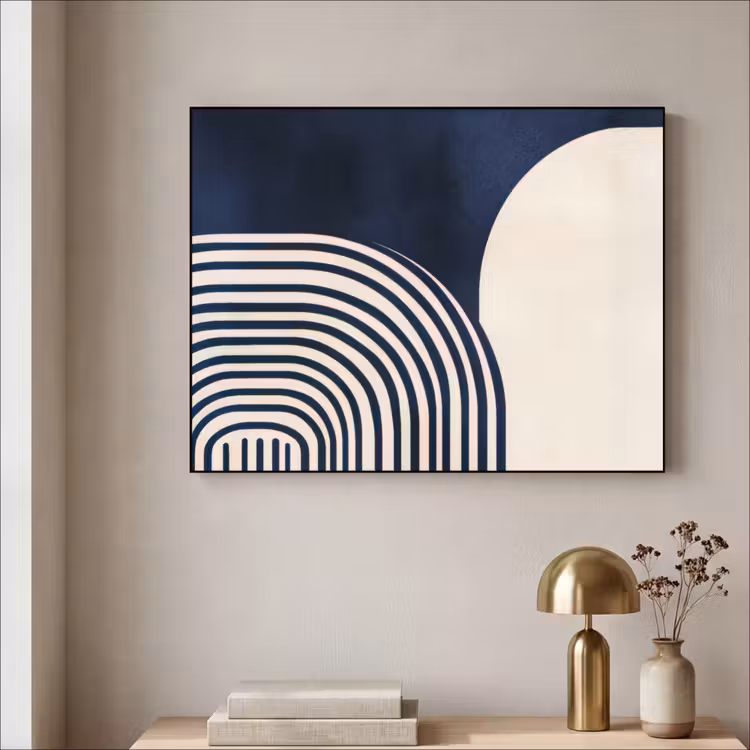 Art Frame - Donkerblauw - Abstract - Lijnen — 5