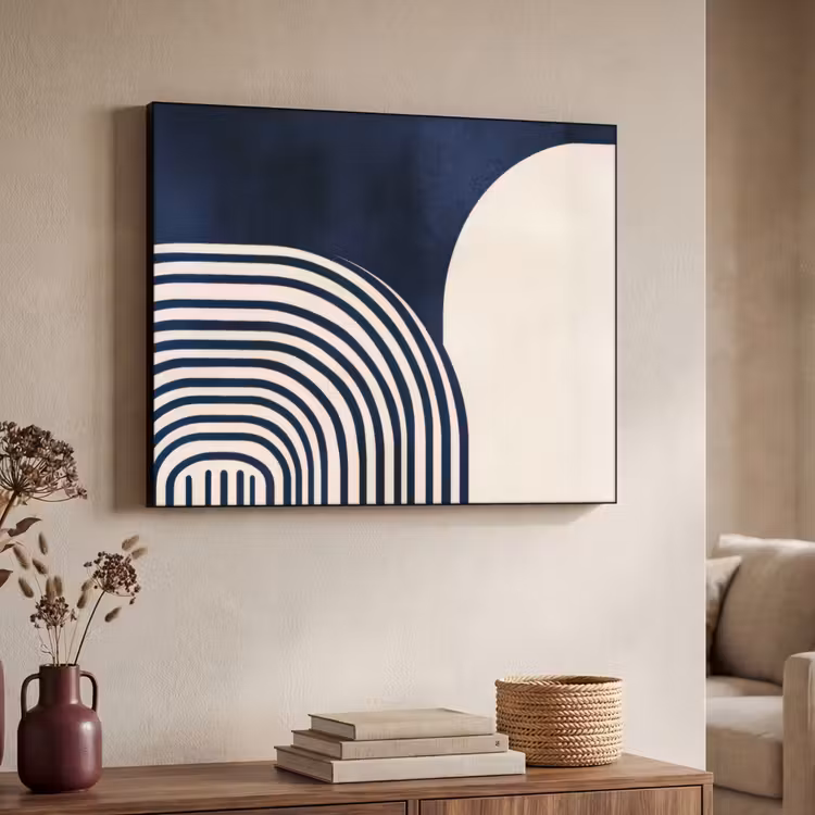 Art Frame - Donkerblauw - Abstract - Lijnen — 7
