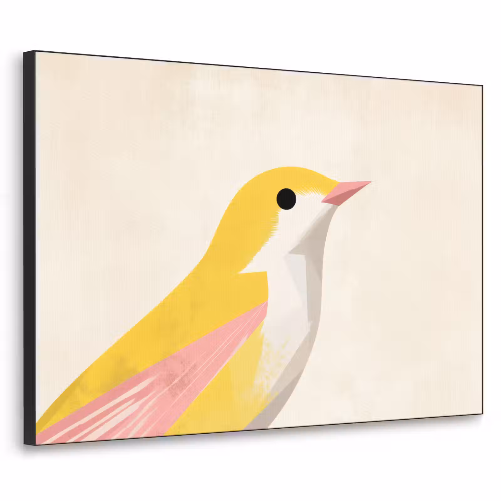 Art Frame - Vogel - Minimalistisch - Geel — 1