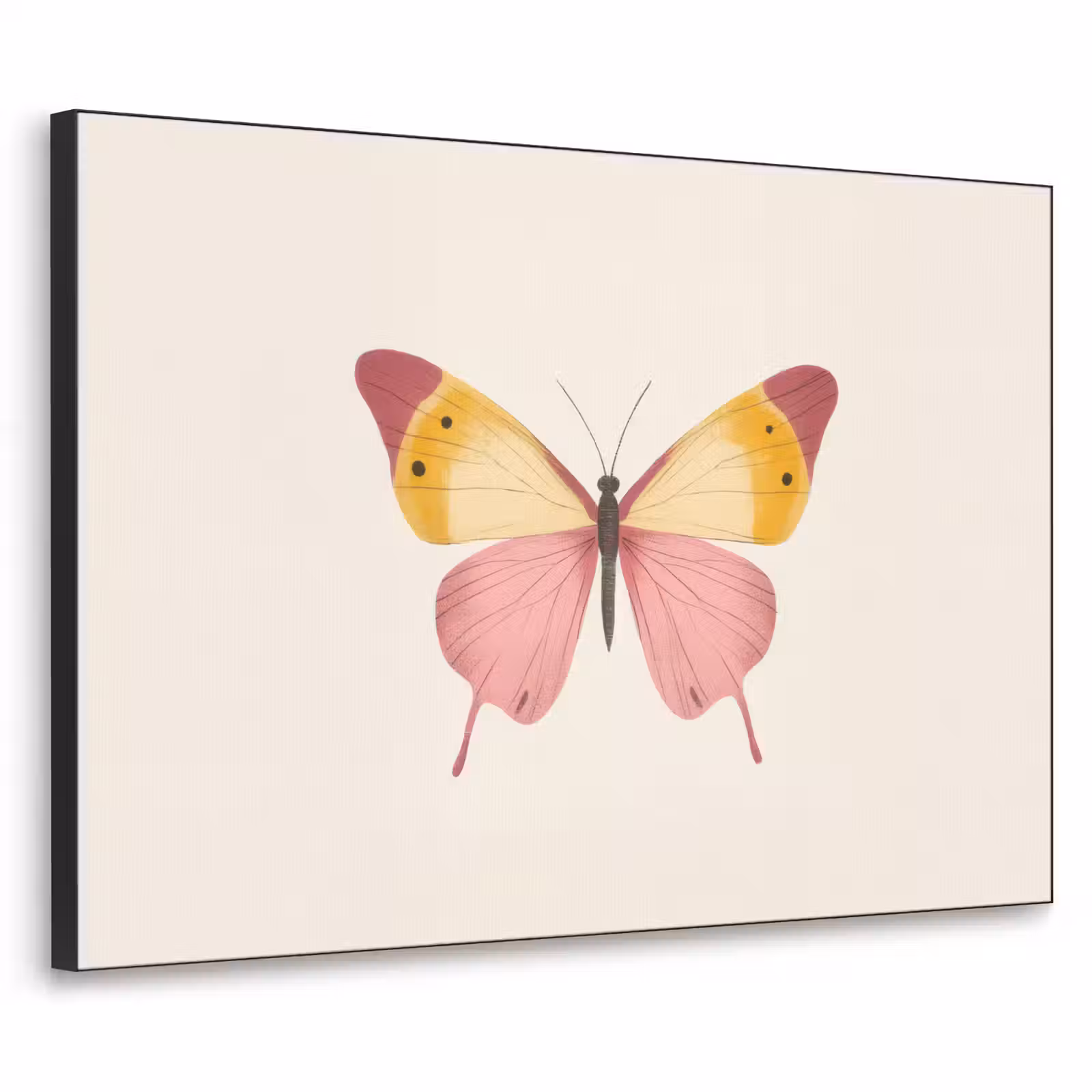 Art Frame - Vlinder - Illustratie - Roze — 1