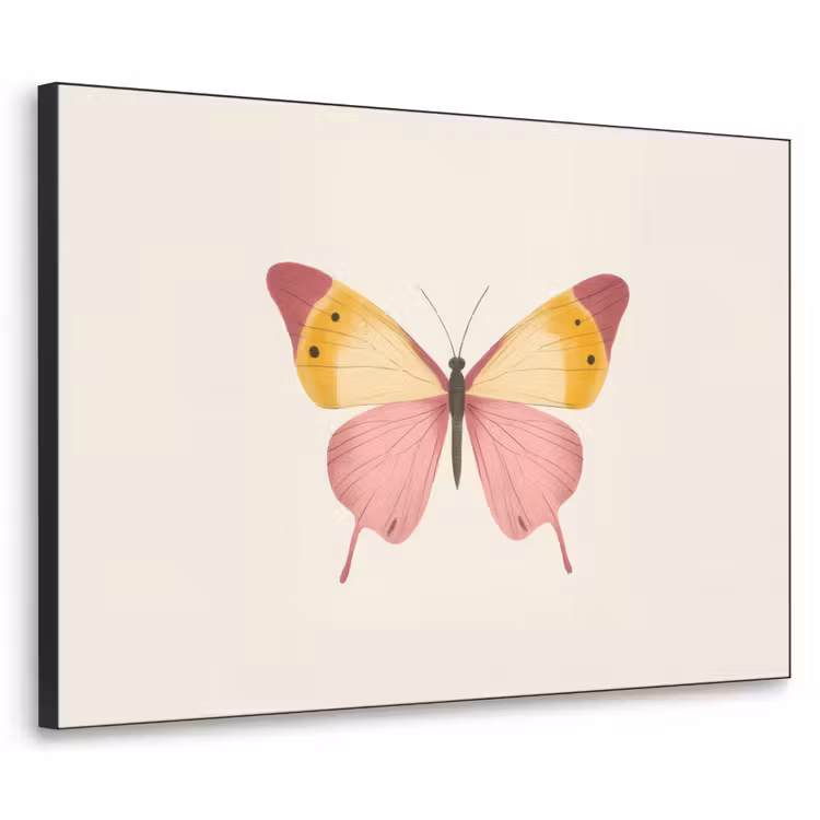 Art Frame - Vlinder - Illustratie - Roze — 1