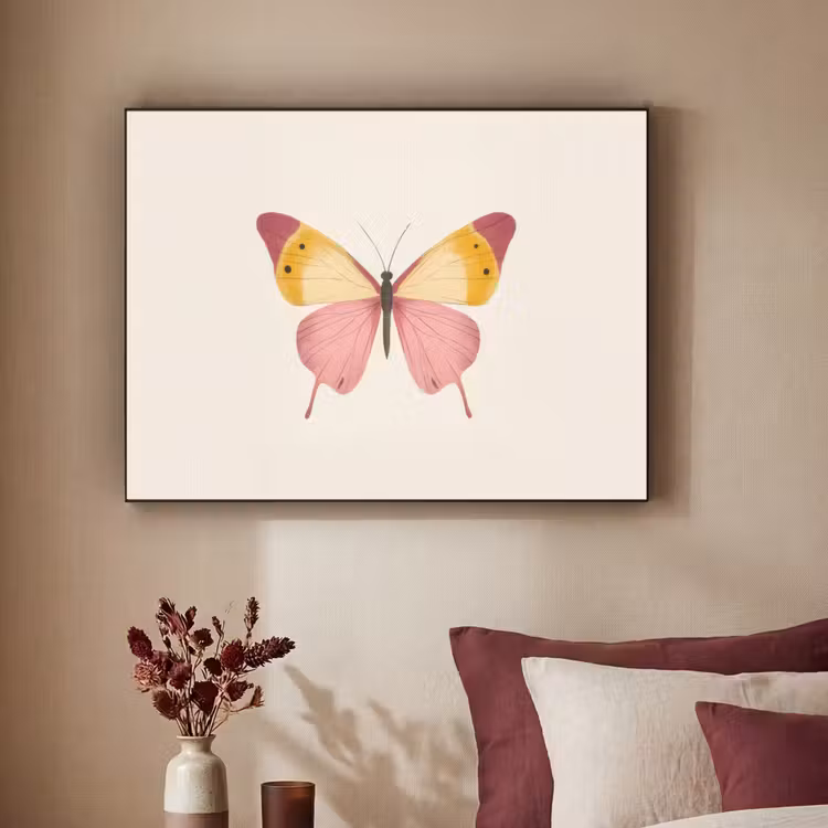 Art Frame - Vlinder - Illustratie - Roze — 3