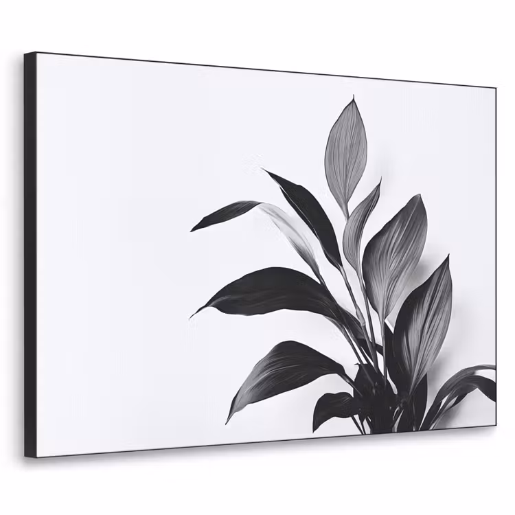 Art Frame - Plant - Bladeren - Minimalistisch - Zwart — 1