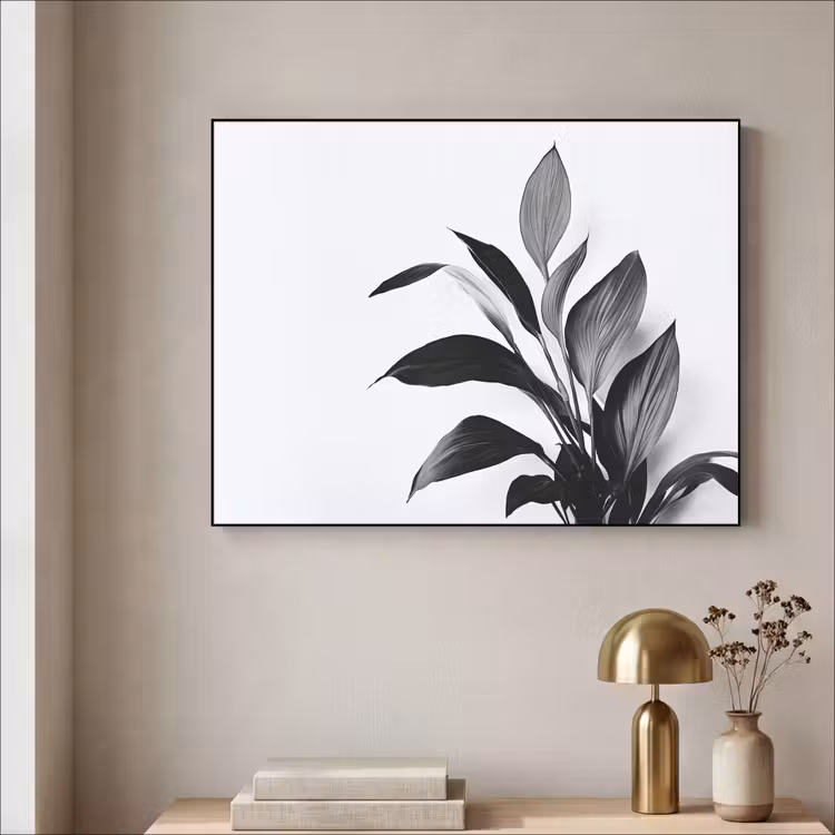 Art Frame - Plant - Bladeren - Minimalistisch - Zwart — 5