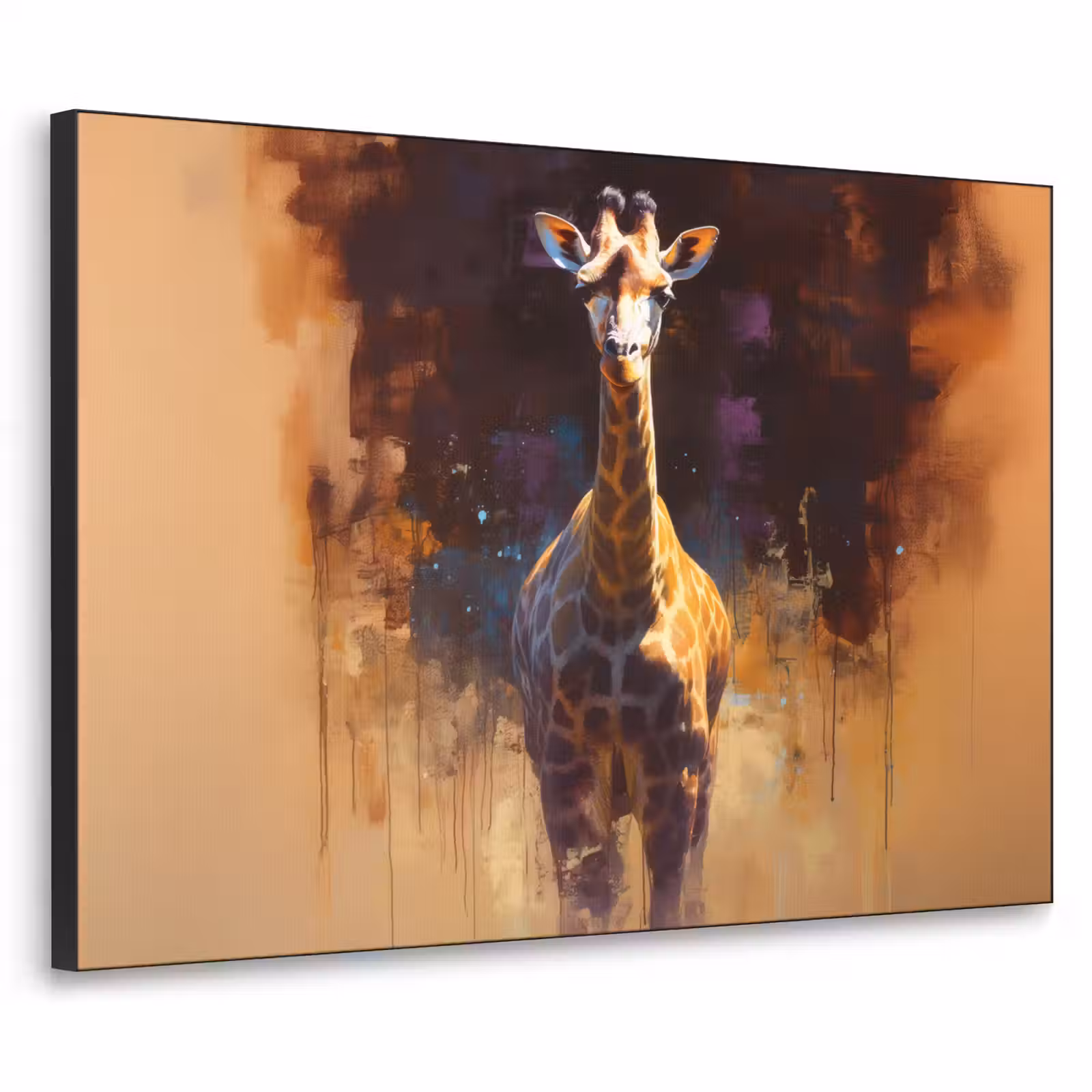 Art Frame - Giraf - Bruin - Abstract - Geschilderd — 1