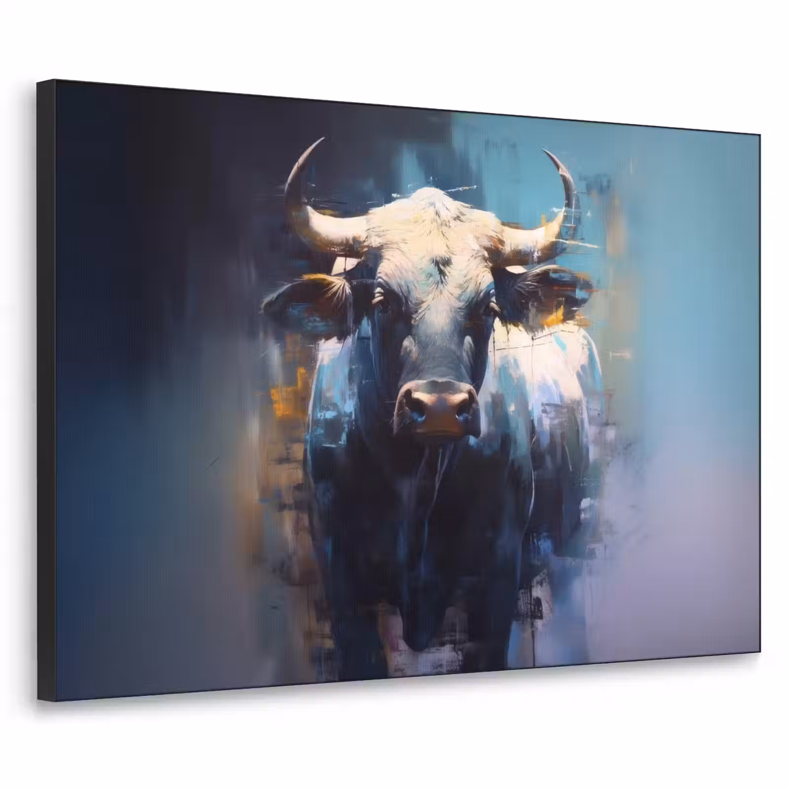 Art Frame - Stier - Zwart - Abstract - Horens — 1