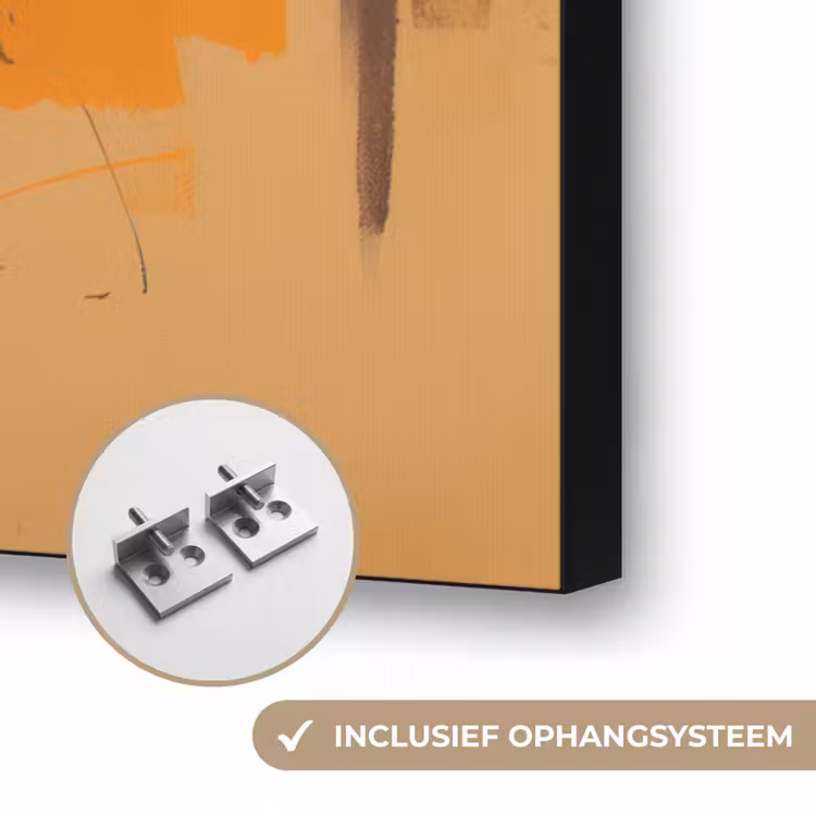 Art Frame - Tijger - Geschilderd - Oranje - Penseelstreken — 6