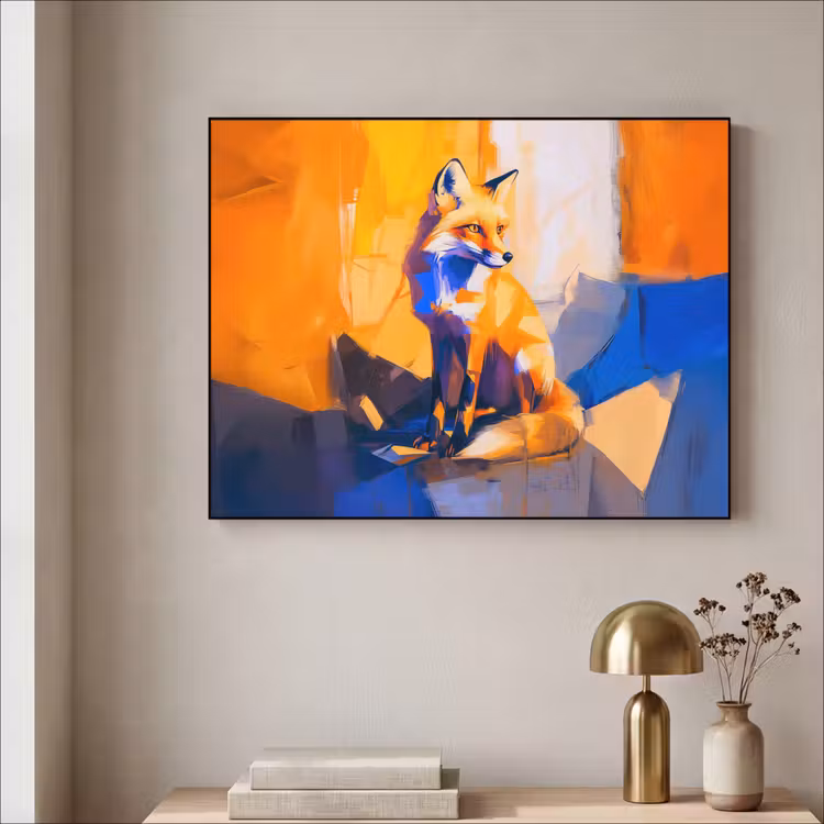 Art Frame - Vos - Oranje - Vormen - Abstract — 5
