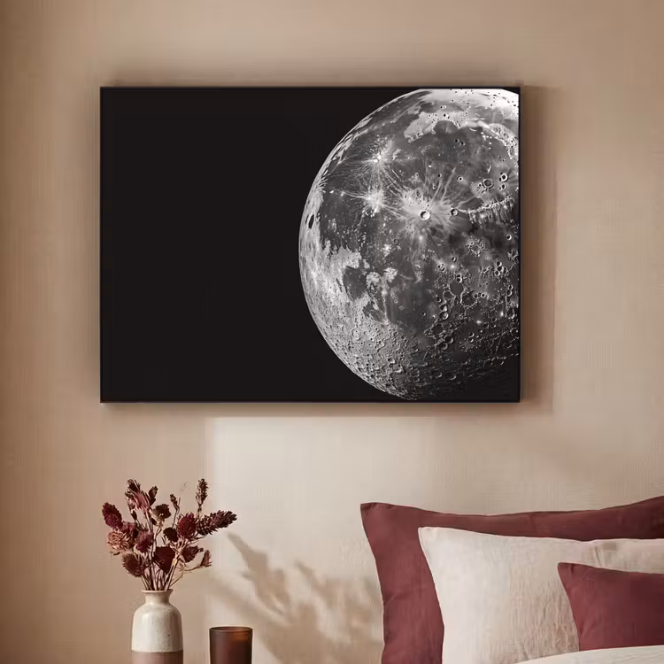 Art Frame - Close-up - Maan - Wit - Textuur — 3