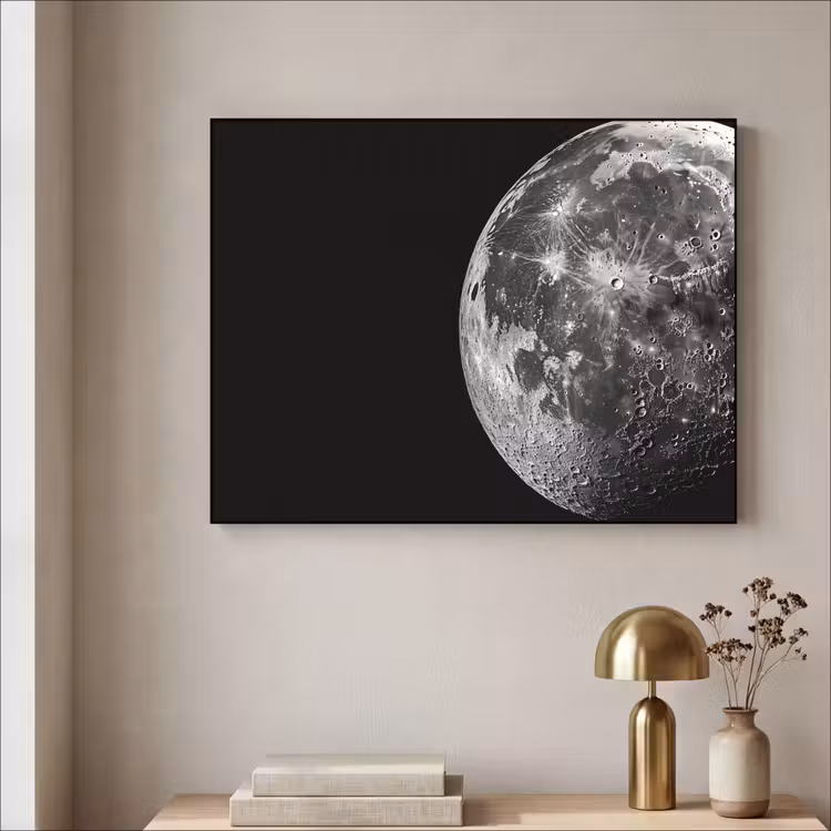 Art Frame - Close-up - Maan - Wit - Textuur — 5