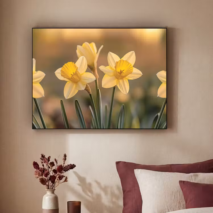 Art Frame - Bloemen - Geel - Wazig — 3