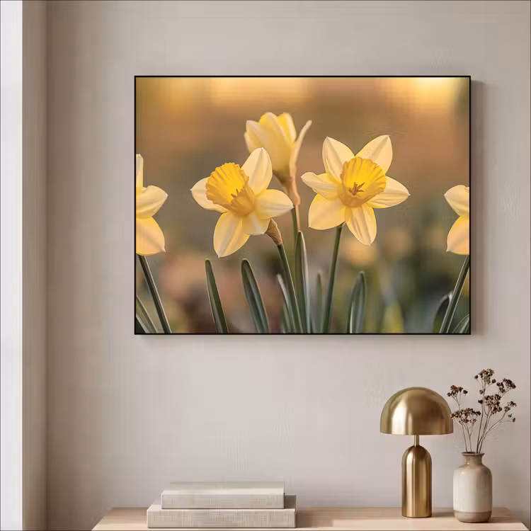 Art Frame - Bloemen - Geel - Wazig — 5