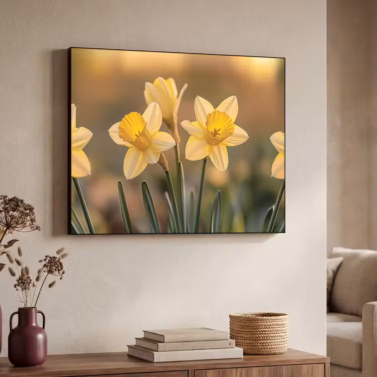 Art Frame - Bloemen - Geel - Wazig — 7
