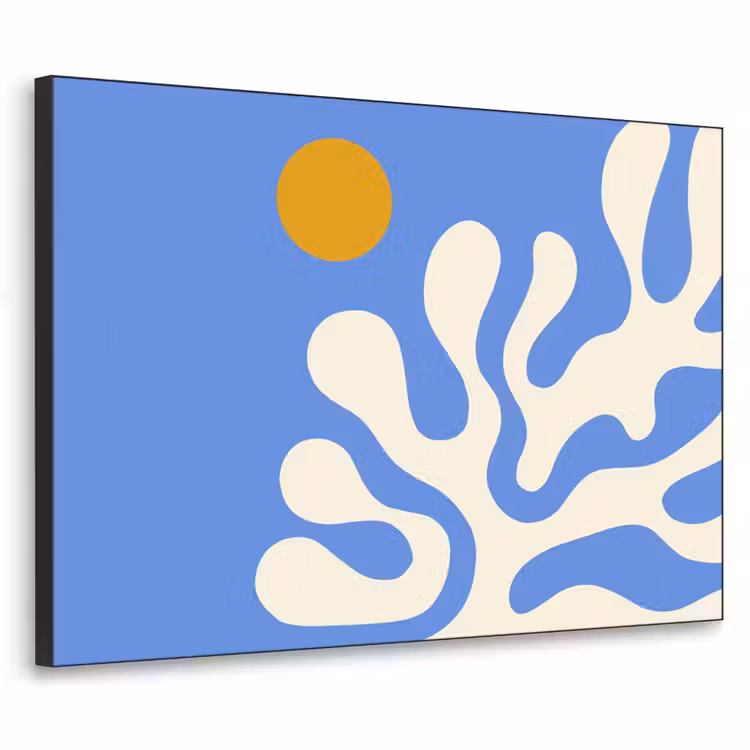 Art Frame - Minimalistisch - Organisch patroon - Blauw — 1