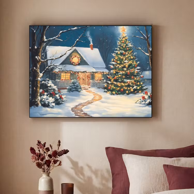 Art Frame - Kerst - Kerstboom - Winter - Huis - Sneeuw — 3
