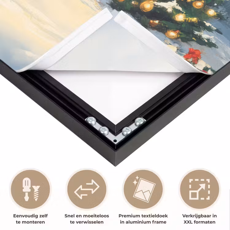 Art Frame - Kerst - Kerstboom - Winter - Huis - Sneeuw — 4