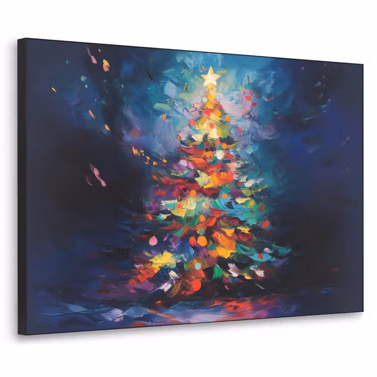 Art Frame - Kerstboom - Kerst - Abstract - Kleurrijk — 1