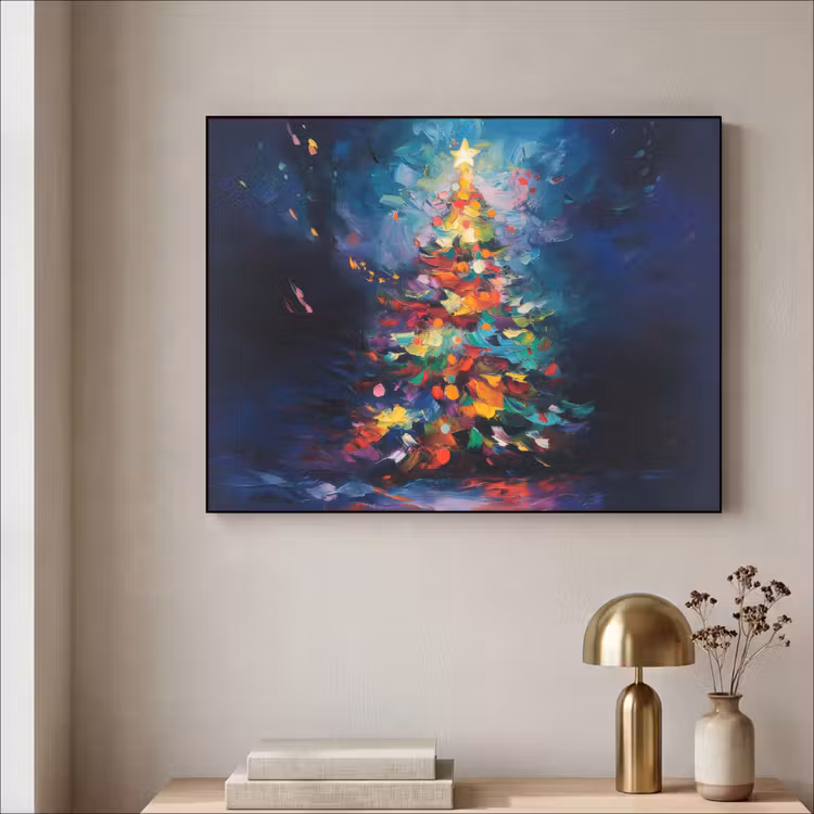 Art Frame - Kerstboom - Kerst - Abstract - Kleurrijk — 5