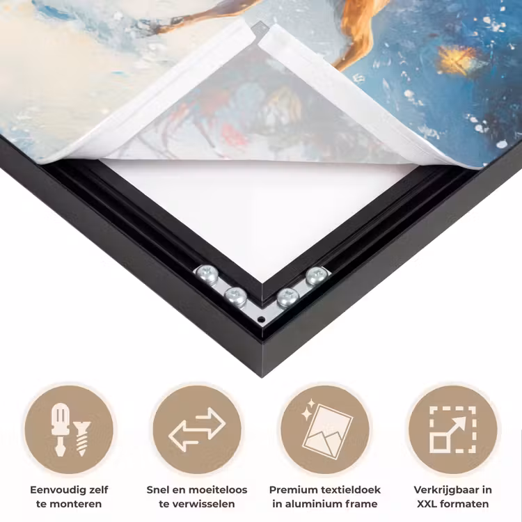 Art Frame - Kerstman - Rendier - Kerst - Sneeuw — 4