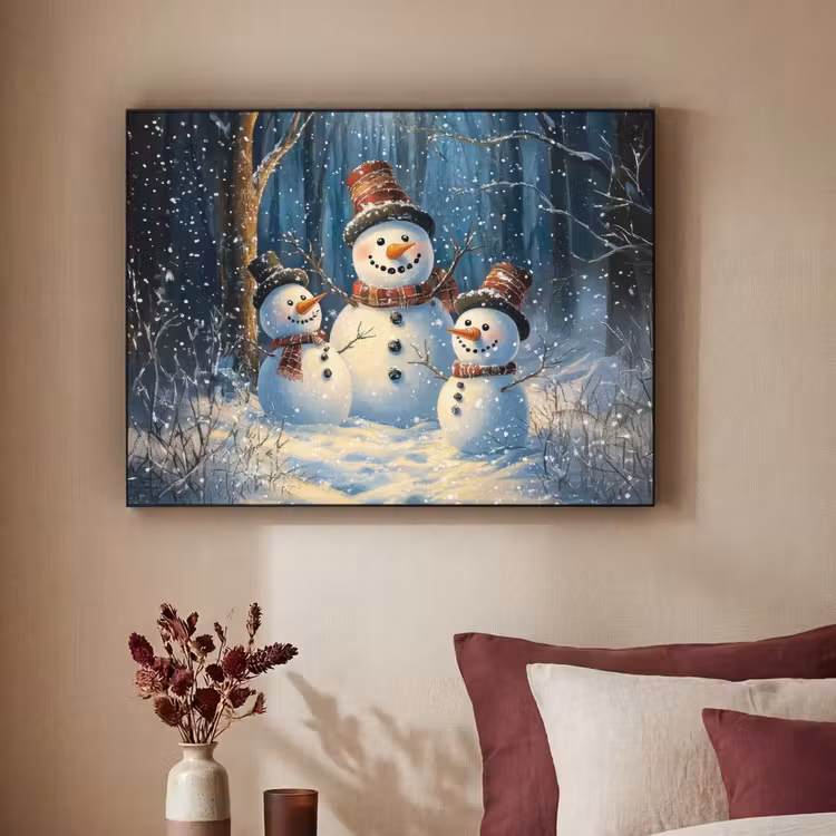 Art Frame - Sneeuwpop - Sneeuw - Winter - Bos — 3