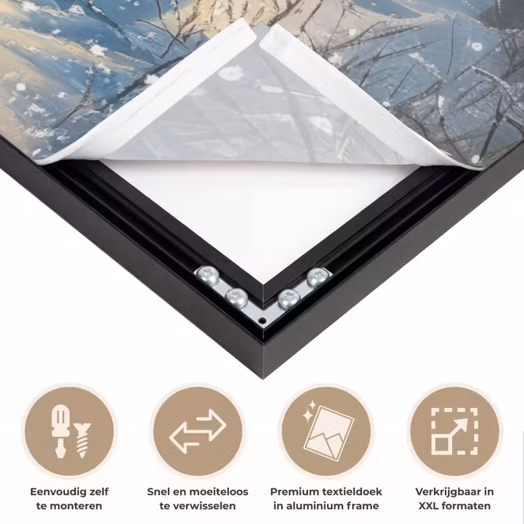 Art Frame - Sneeuwpop - Sneeuw - Winter - Bos — 4
