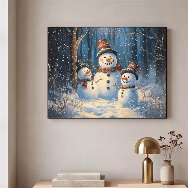 Art Frame - Sneeuwpop - Sneeuw - Winter - Bos — 5