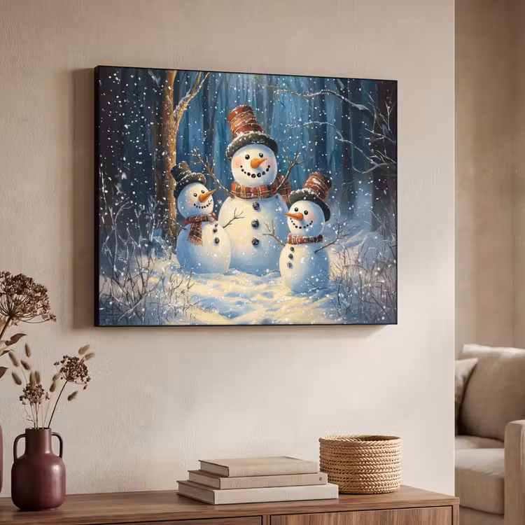 Art Frame - Sneeuwpop - Sneeuw - Winter - Bos — 7
