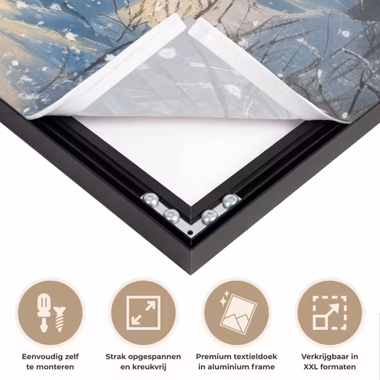 Art Frame - Sneeuwpop - Sneeuw - Winter - Bos — 8