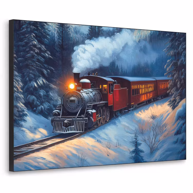 Art Frame - Trein - Kerst - Sneeuw - Kersttrein — 1