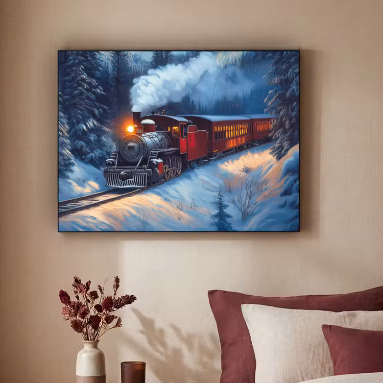 Art Frame - Trein - Kerst - Sneeuw - Kersttrein — 3