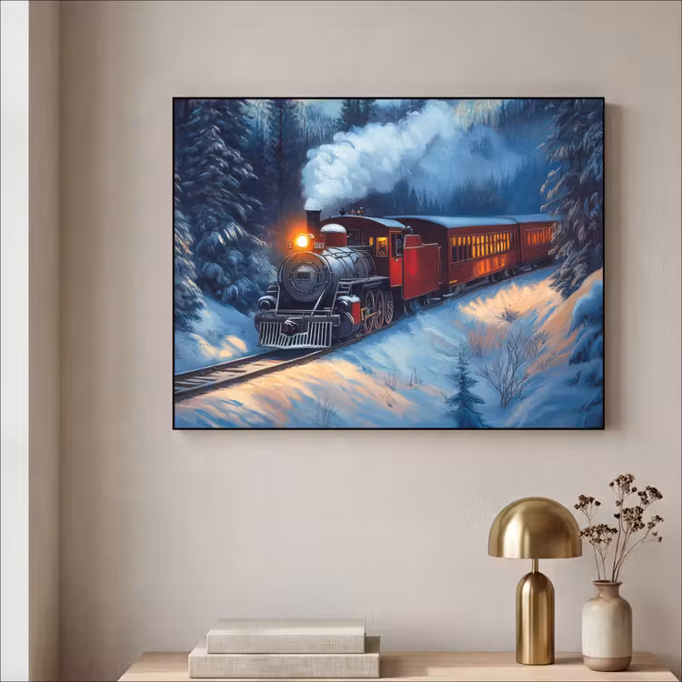 Art Frame - Trein - Kerst - Sneeuw - Kersttrein — 5