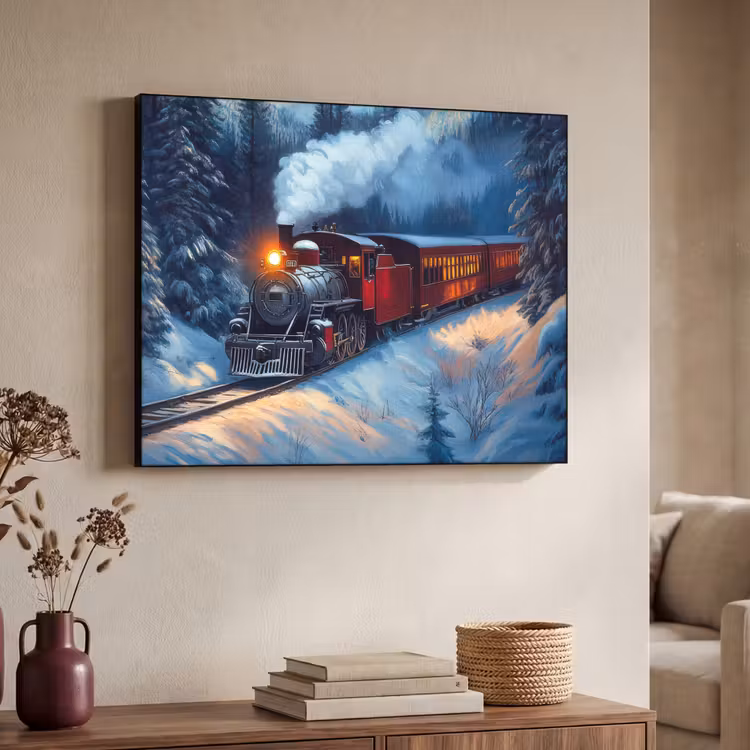 Art Frame - Trein - Kerst - Sneeuw - Kersttrein — 7