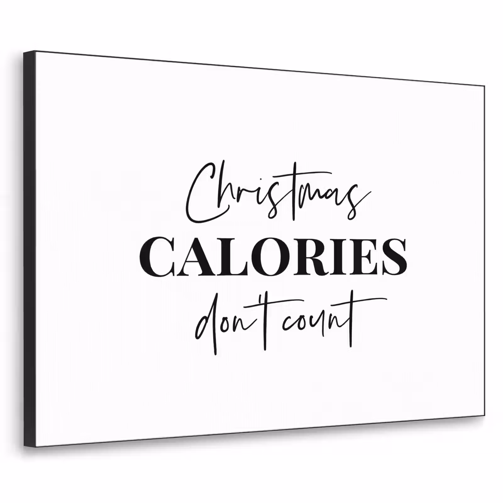 Art Frame - Kerst quote - Winter - Christmas calories - Wit — 1
